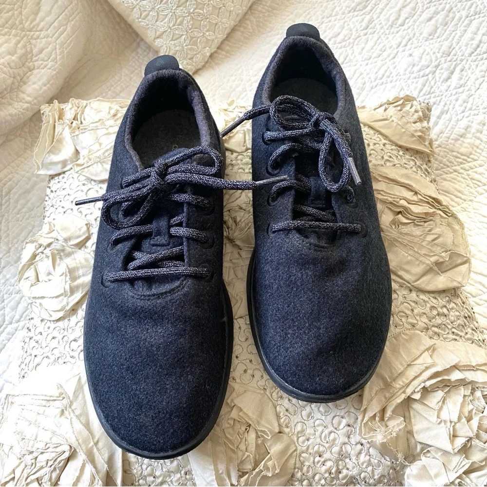 Allbirds Wool Runners Natural Charcoal Black Running Walking Sneakers Size 9 Men - Picture 7 of 16